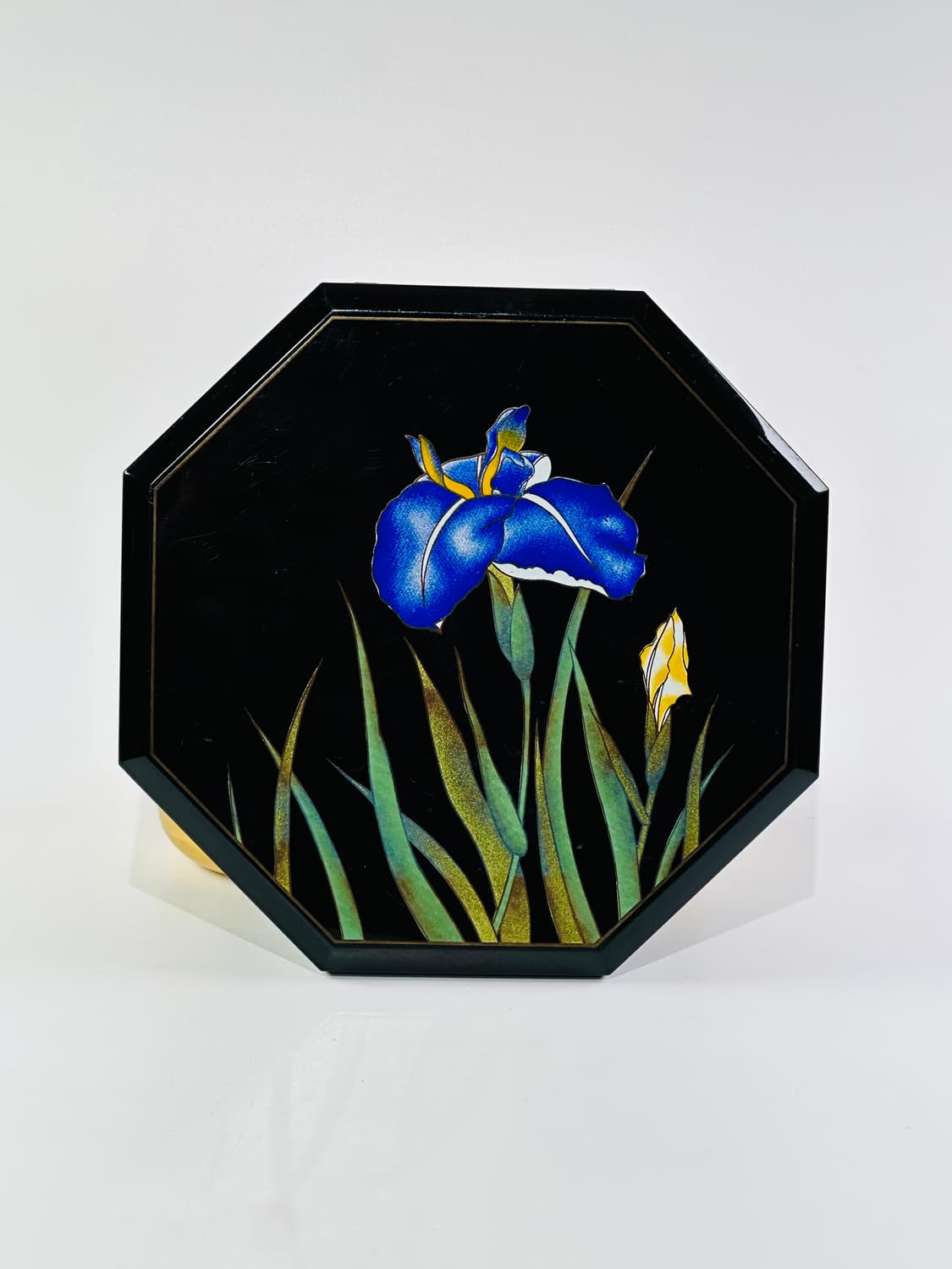 일본 빈티지 오르골 팔각 칠기 보석함 소품함 상품이미지1