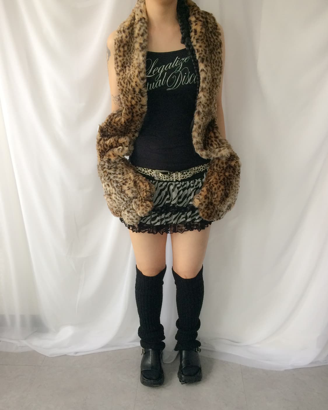 leopard glove muffler 상품이미지8