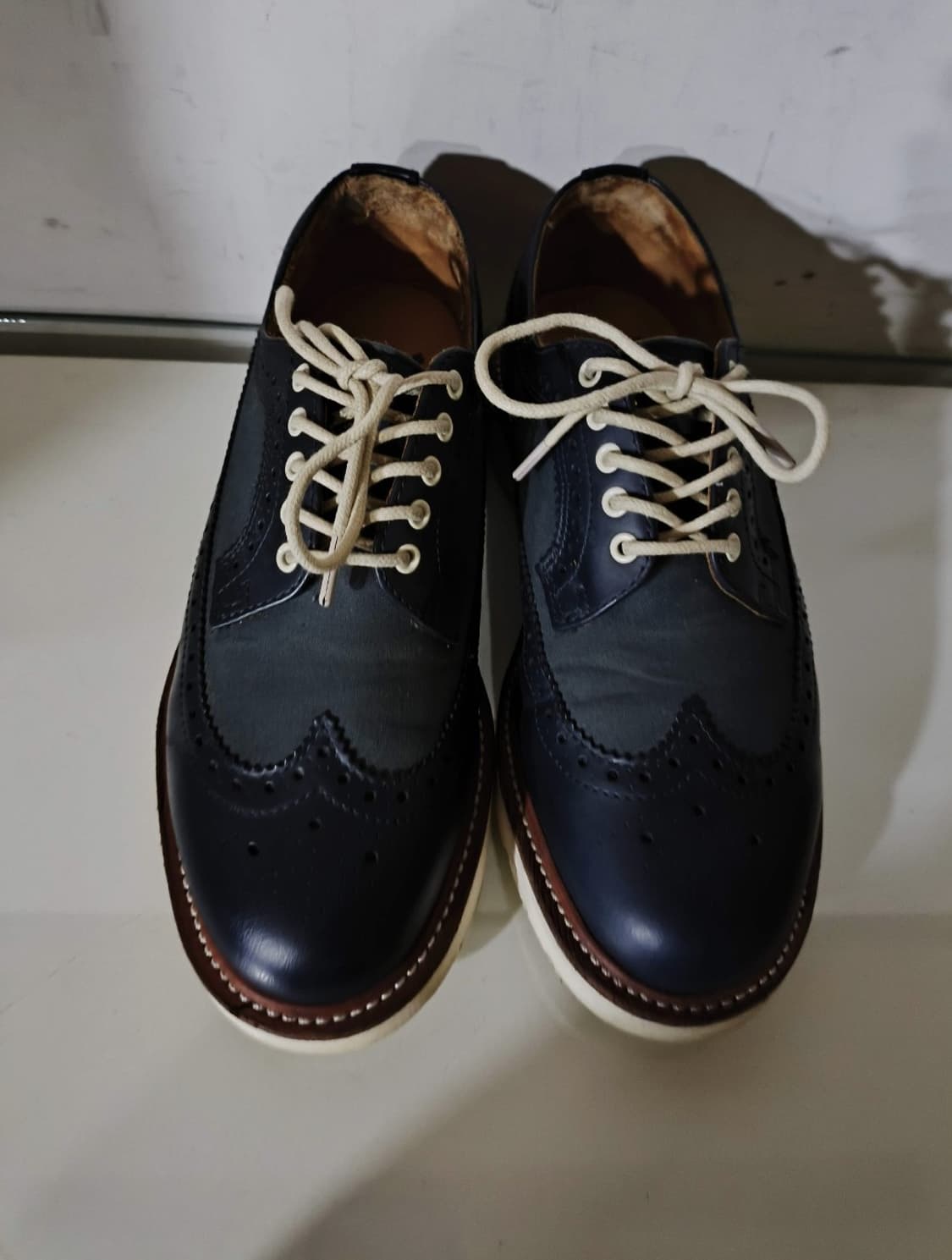 uk5 240mm 닥터마틴 알프레드 윙팁 네이비 상품이미지4