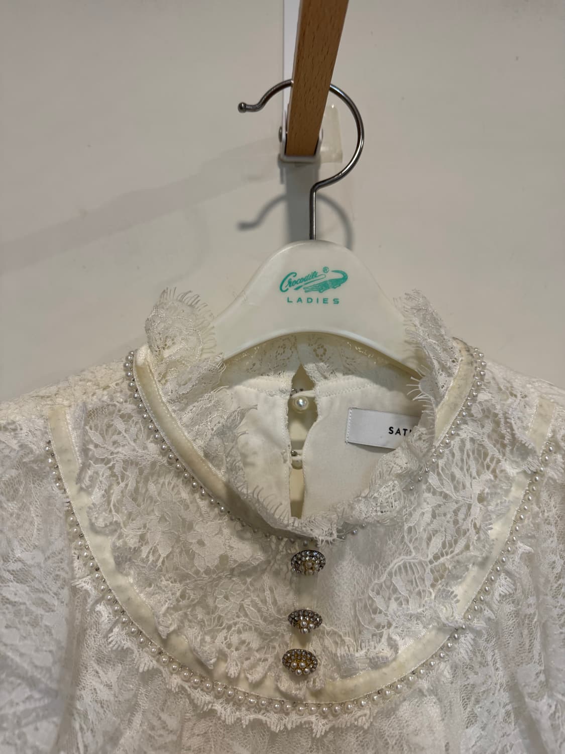 Satin 샤틴 레이스 블라우스 상품이미지5