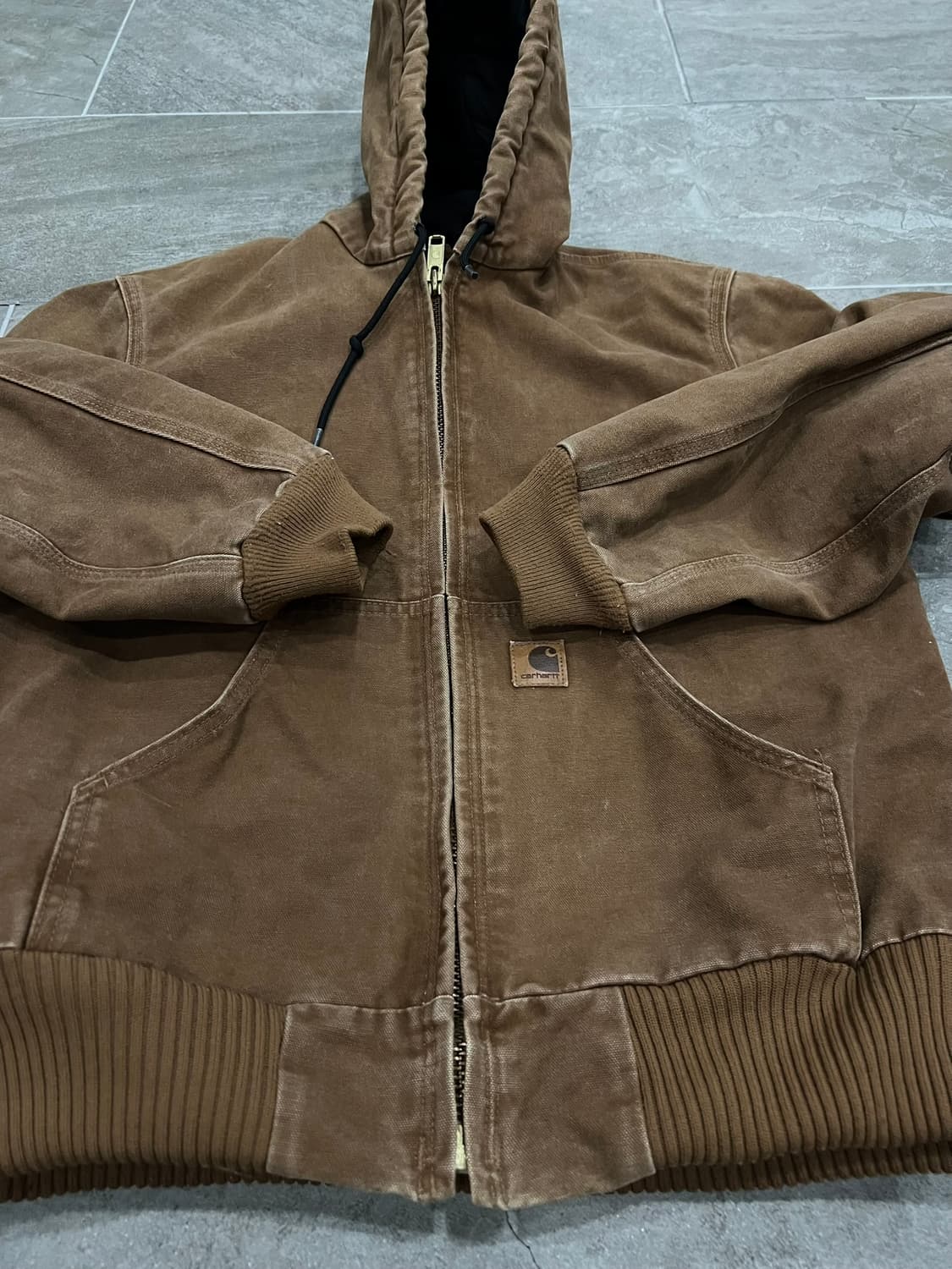 (S)칼하트 후드 덕 액티브 자켓 J160 BRN 칼하트브라운 상품이미지6