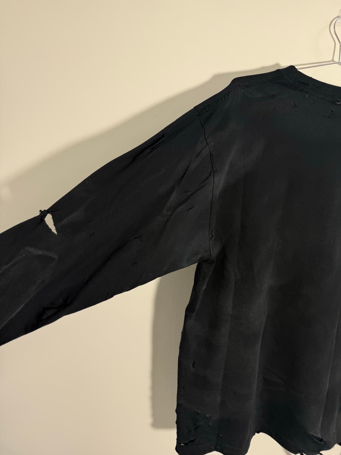 NIRVANA utero 다스트레스드 데미지 워싱 긴팔  상품이미지5