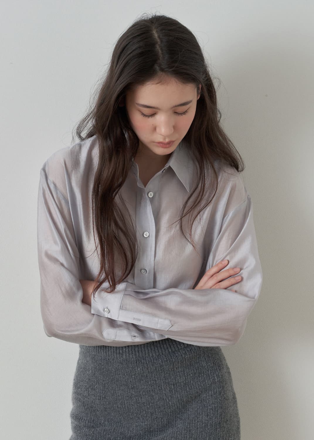 [택,새상품] REBANE 르베인 파운드 셔츠 #차콜그레이 상품이미지7