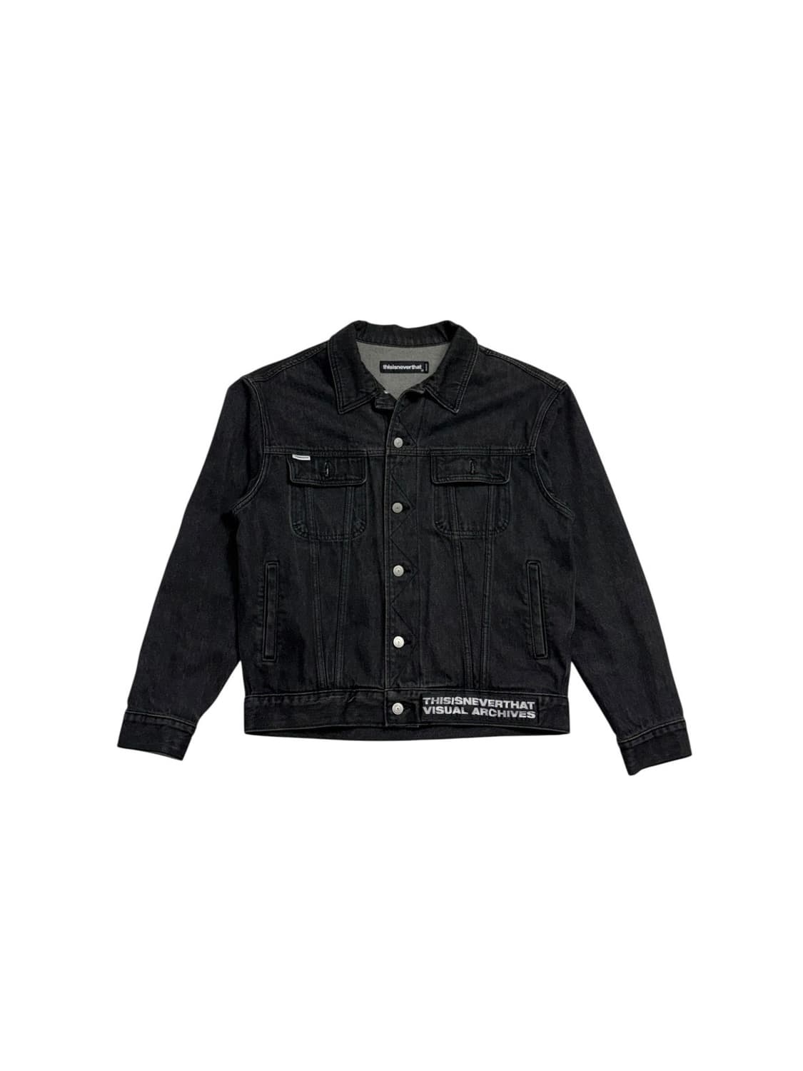 디스이즈네버댓 데님 자켓 블랙 상품이미지1