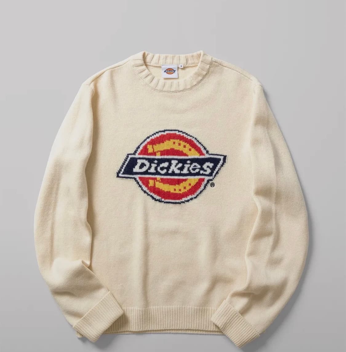 디키즈 트리 로고 풀오버 니트 크림 상품이미지1