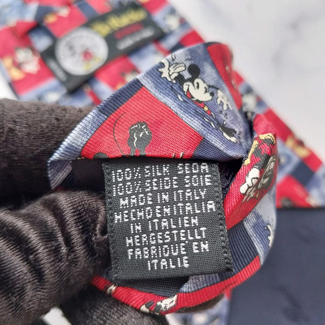 타이렉 미키마우스 패턴 넥타이 9.7cm S~A+등급 K2461 상품이미지10