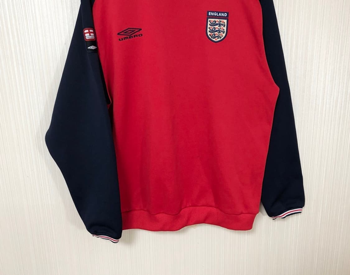 엄브로 잉글랜드 축구국대 스웨트탑/레트로 드릴탑 S(해외) 상품이미지3