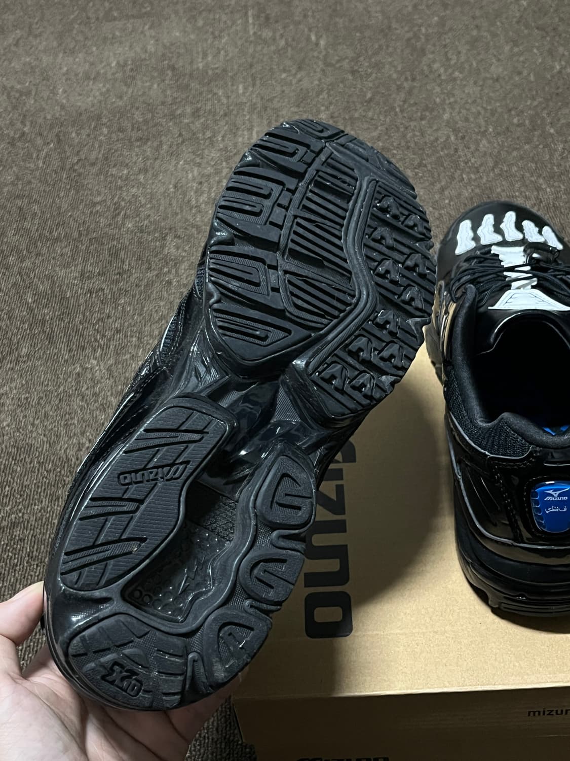 미즈노 웨이브 라이더 10 SBTG 포그 타이거즈 아이 데저트 팜 상품이미지5