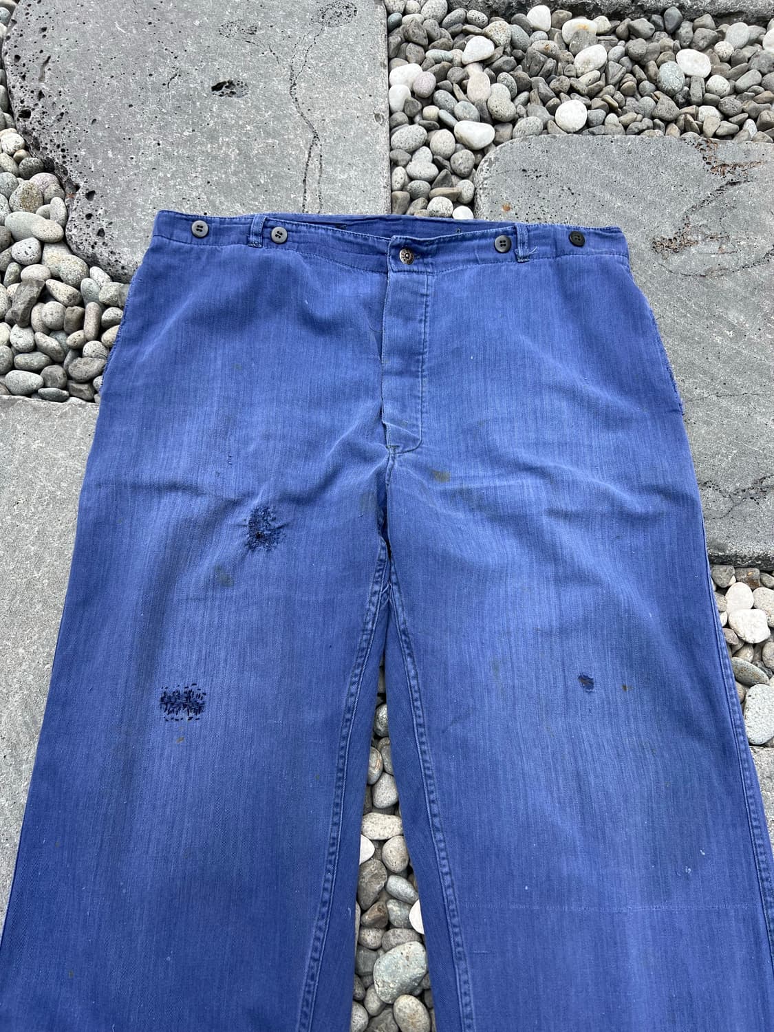 OLD VINTAGE HARD FADED HBT 헤링본프렌치워크팬츠  상품이미지3