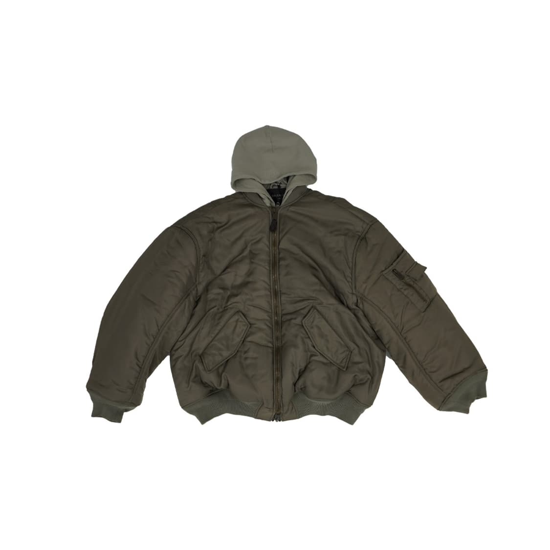 발렌시아가 746456 파리 올 오바사이즈 봄버 자켓 올리브 상품이미지1