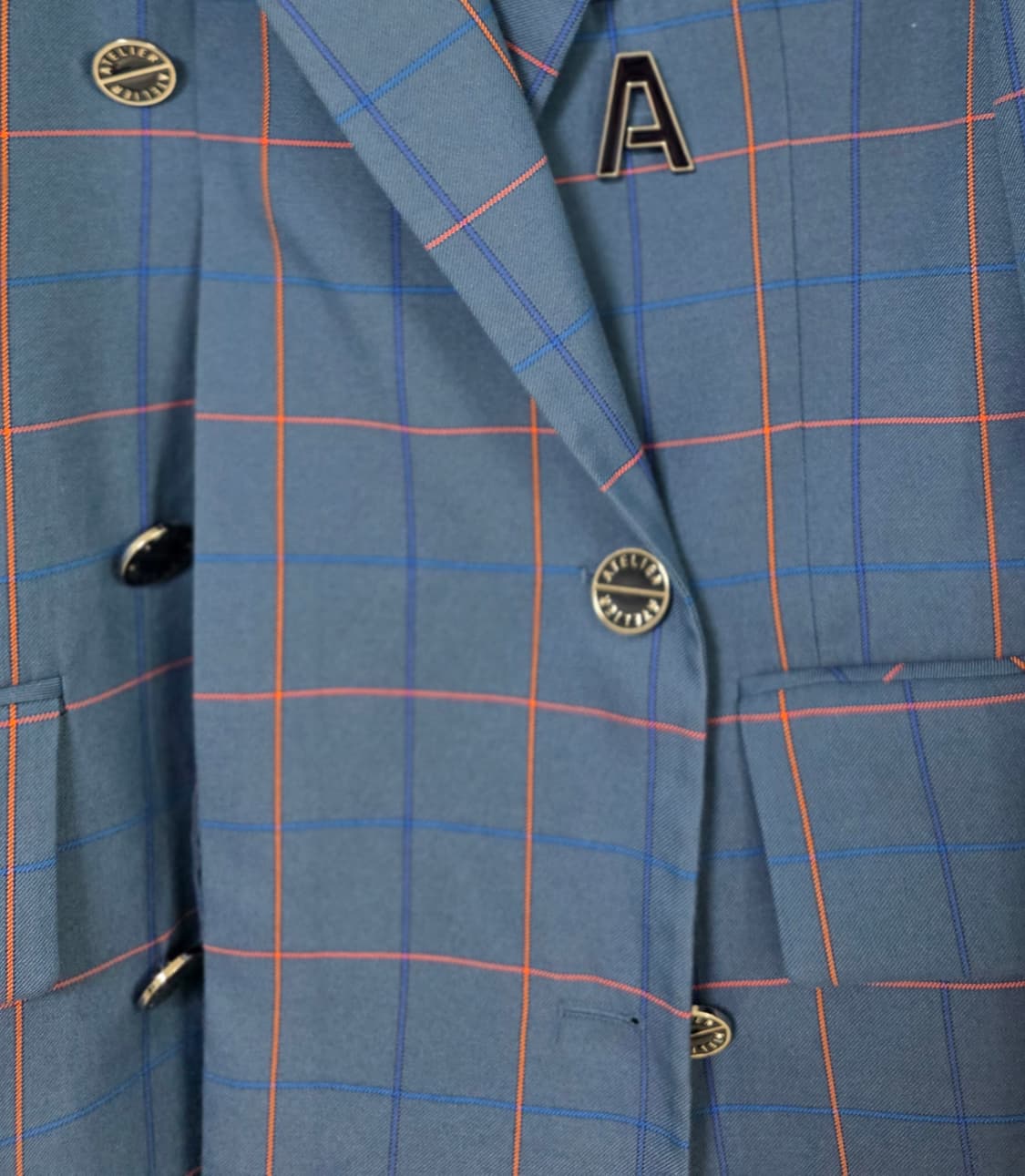 럭키슈에뜨 아뜰리에 체크 더블자켓 ㅡ36사이즈 상품이미지4