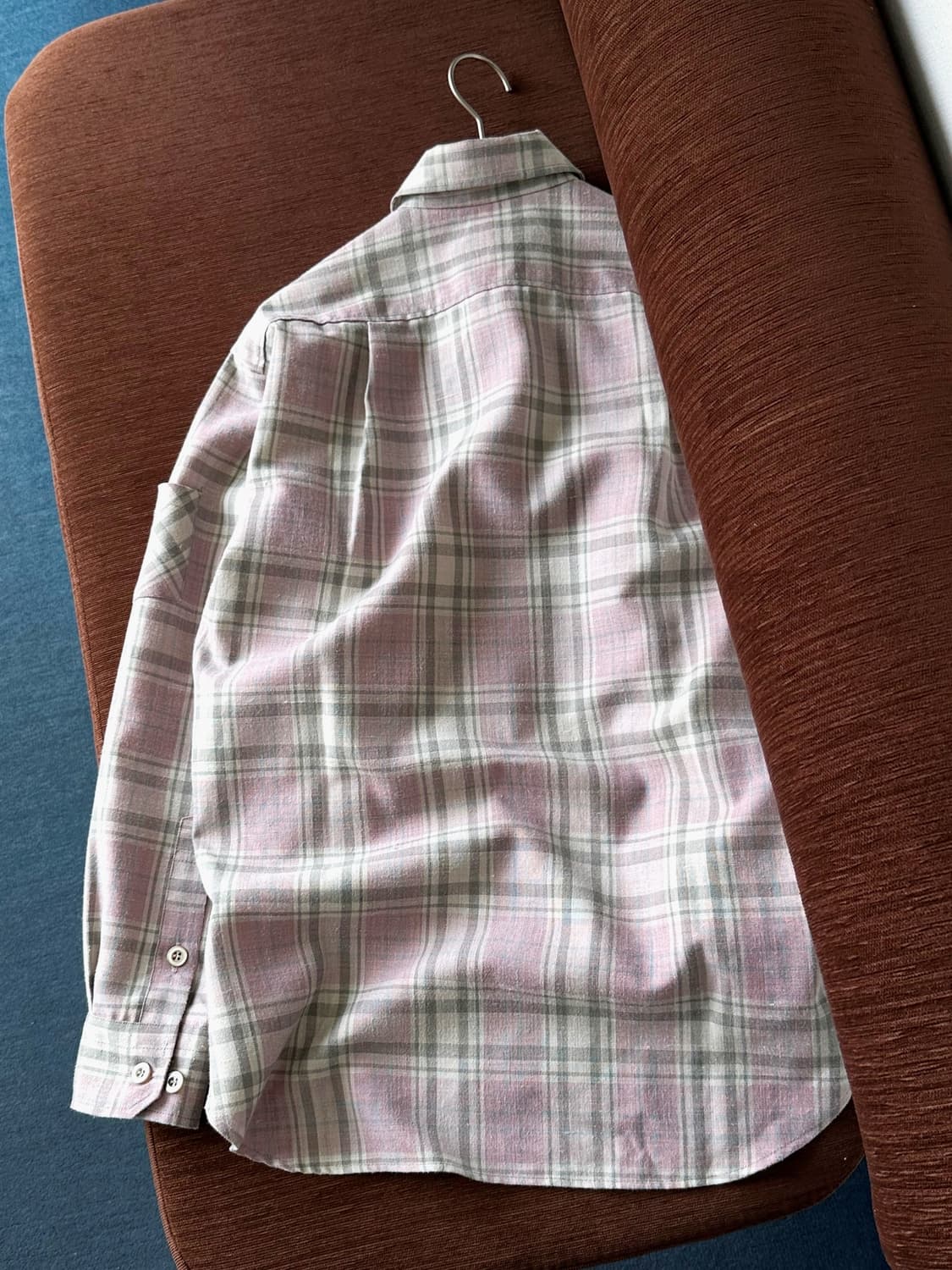 Linen blend design work shirt 상품이미지5