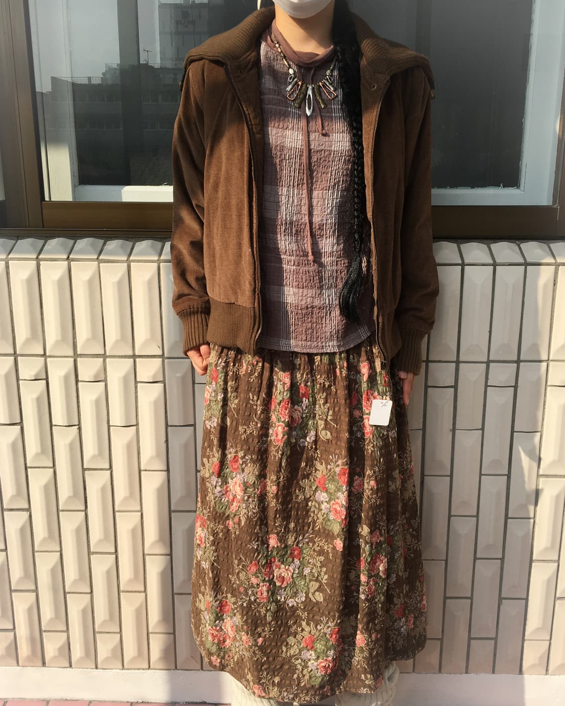 Ribbed neck point corduroy jacket 상품이미지7