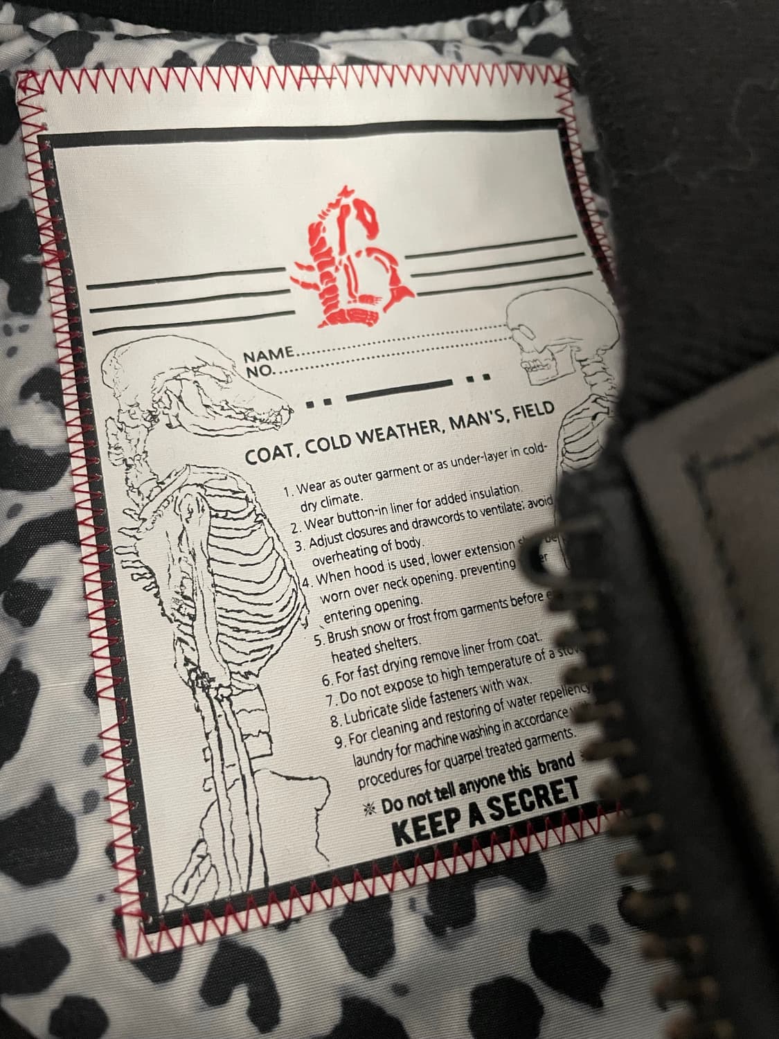 [L] 블랙아웃 레더ma-1 상품이미지3