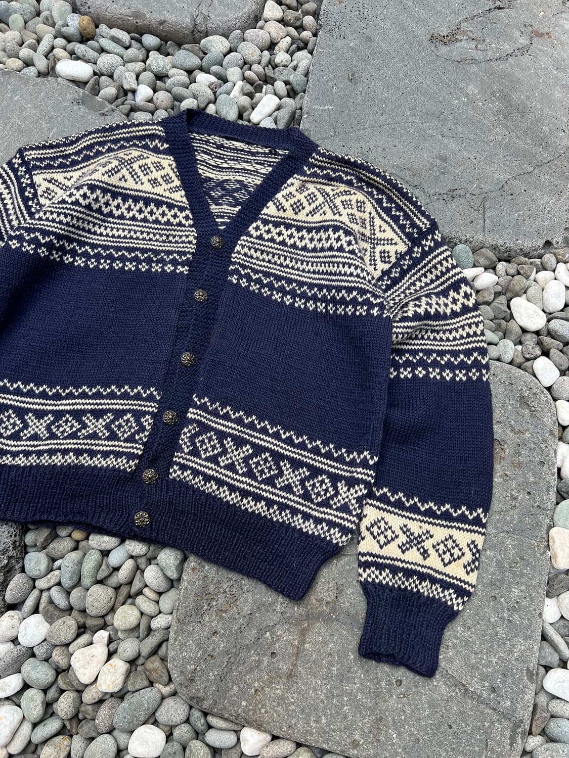 OLD VINTAGE NORDIC HAND KNIT 노르딕니트가디건 상품이미지5