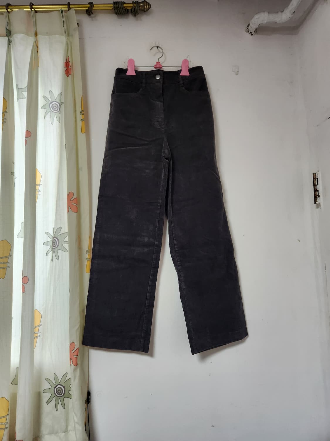 MIXXO 골덴 와이드 팬츠 블랙 24 상품이미지1