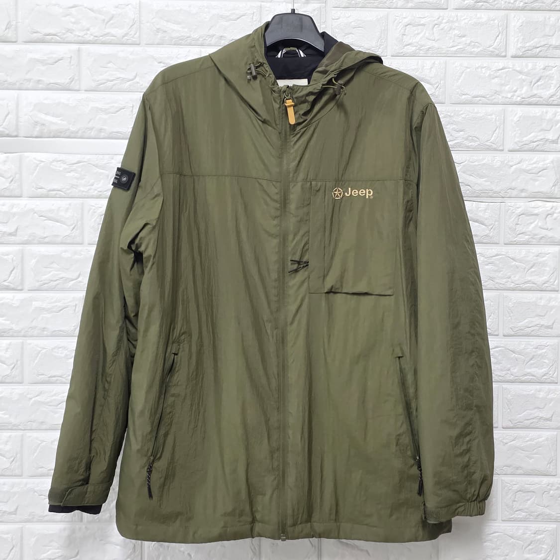 택포_ 21s 지프 남성 후드 바람막이 XL 카키 상품이미지1