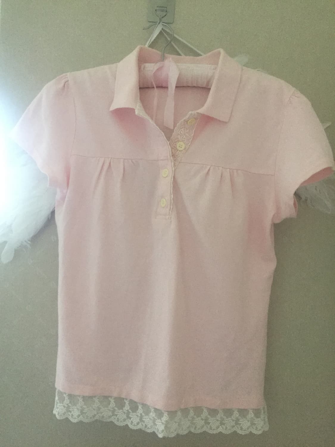 Light pink rose top 상품이미지1