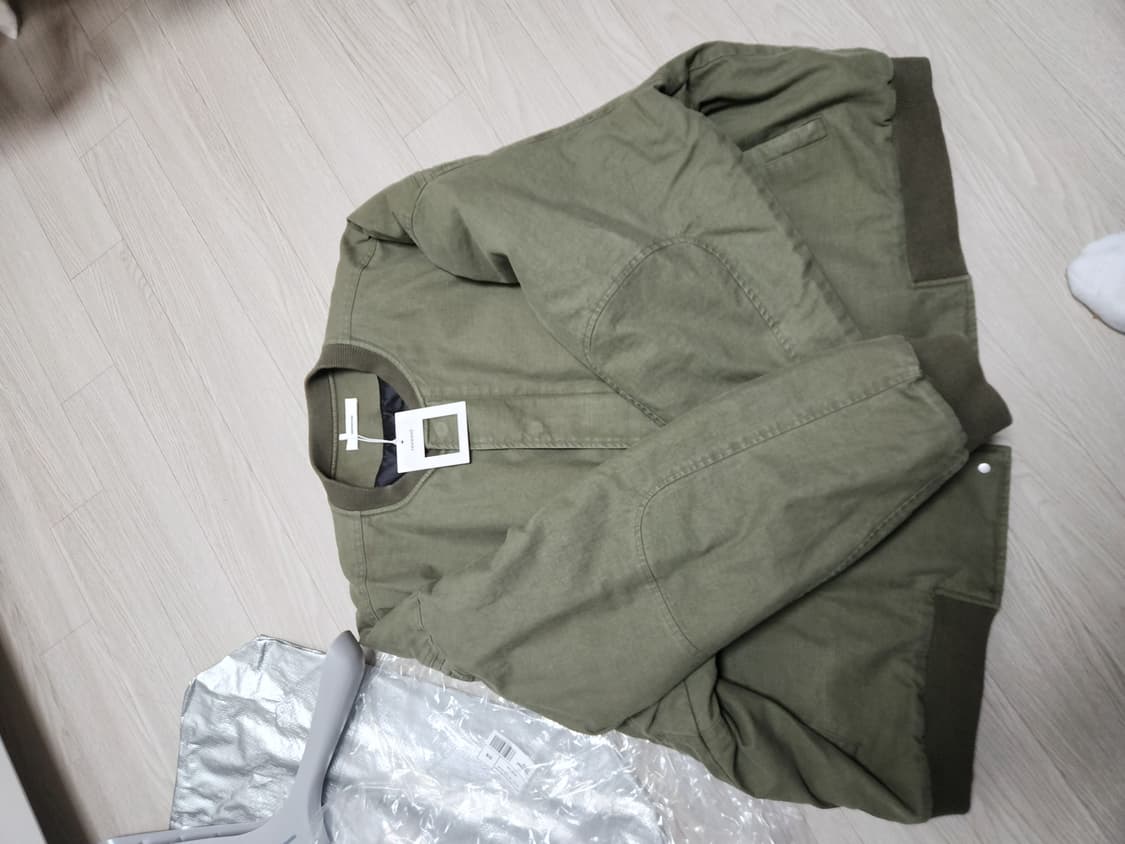 논노드 서퍼 다이 서지 봄버 빈티지카키 상품이미지2