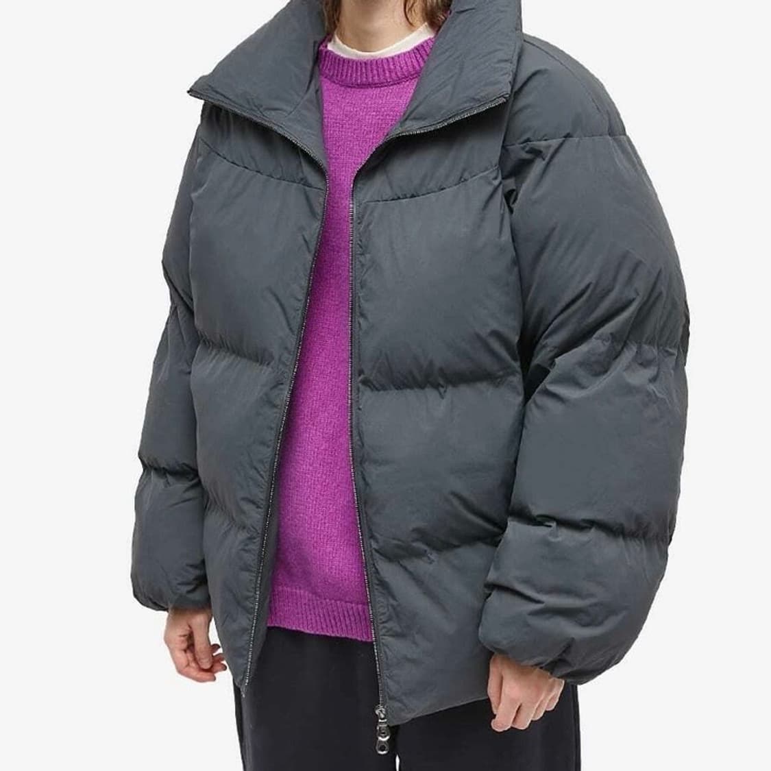 스튜디오 니콜슨 오젝트 에코다운 테크 발열 인젝션 다운 숏 자켓 플린트 상품이미지4