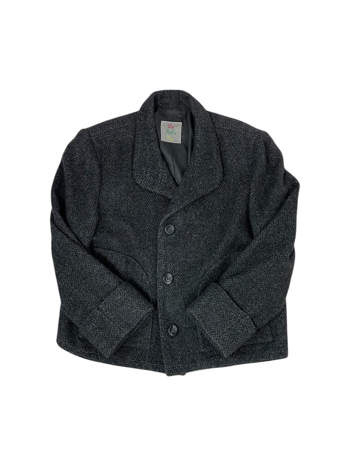 Jpn 빈티지 버튼 자켓 캐시미어 일녀모리걸스즈코히피코이세이오스나계 상품이미지2