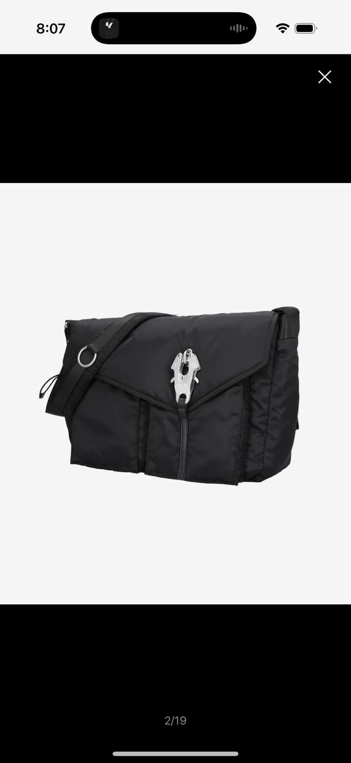 레이븐 오블리크 메신저 백/블랙 상품이미지2