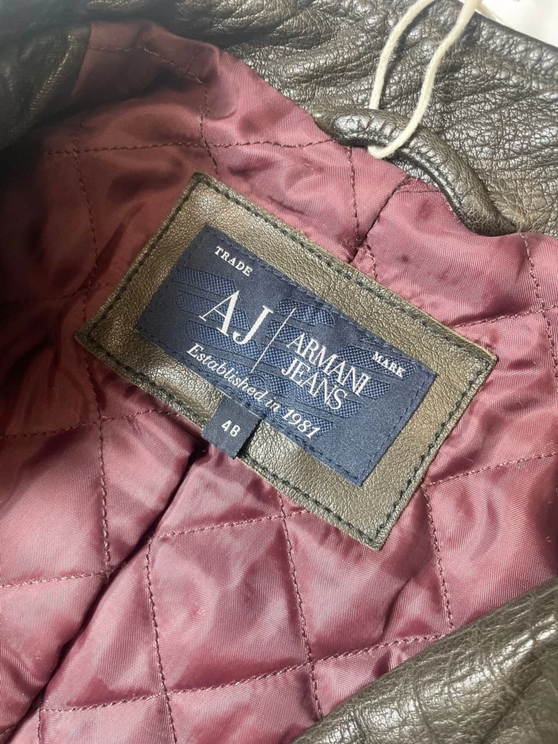 아르마니 진스 00's 차이나넥 가죽 자켓 PN9528 상품이미지6