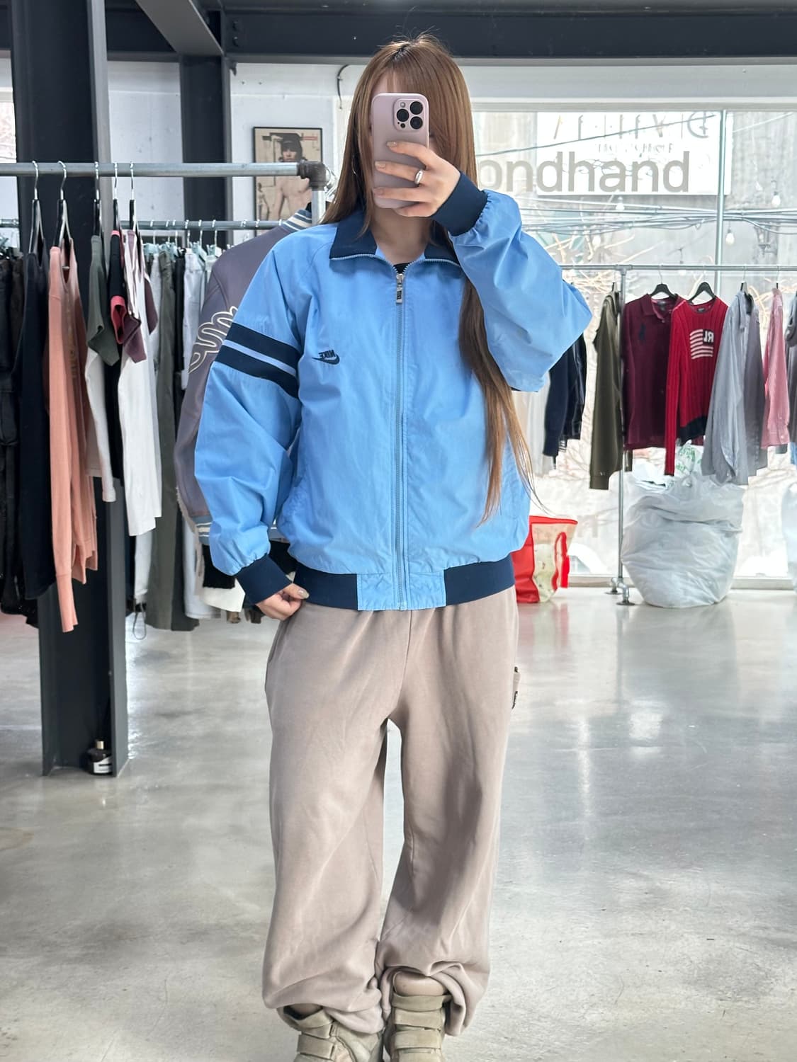 나이키 80s 올드스쿨 스우시 소라 트랙자켓 상품이미지4