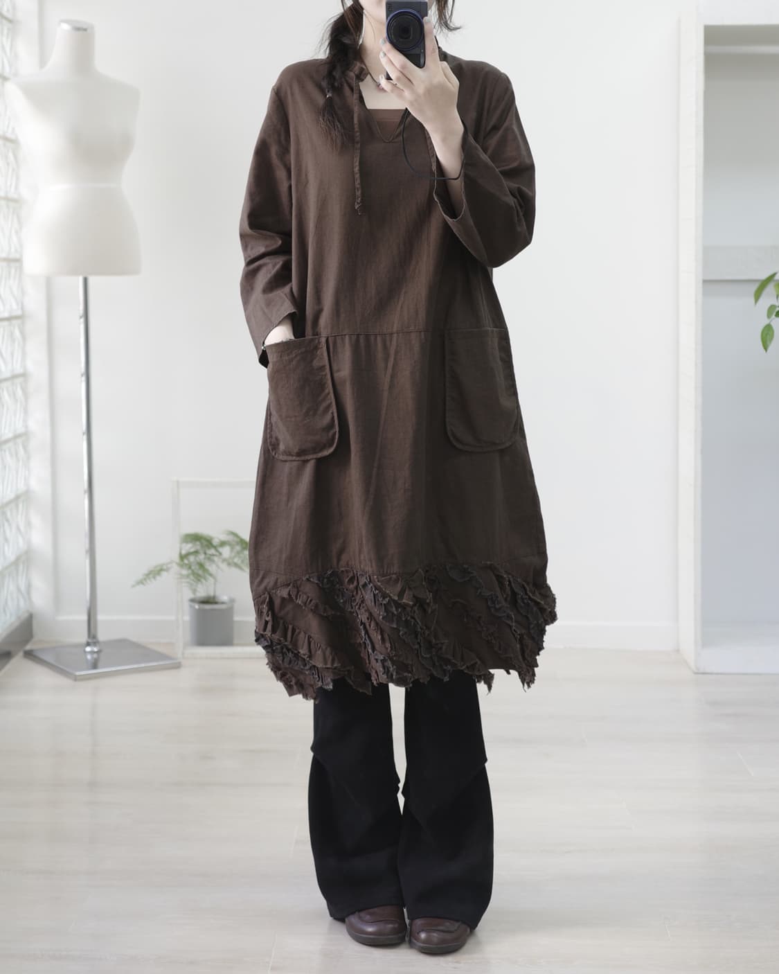 Lis Khros brown one-piece 상품이미지8
