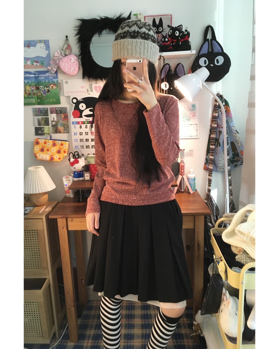 vintage melange soft round top rose pink 상품이미지3