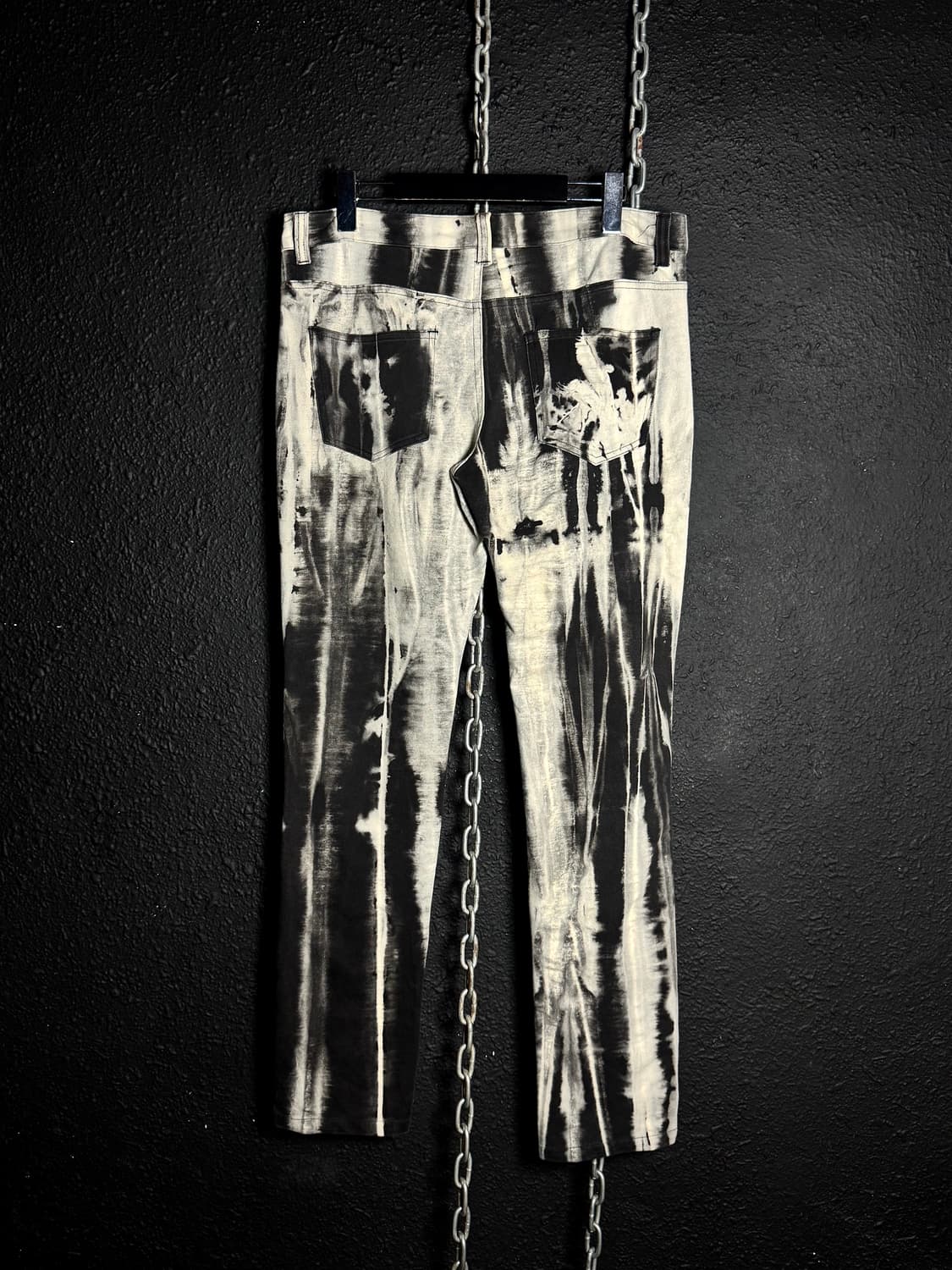 SEANA – Black & White Bleach Slim Pants  상품이미지6