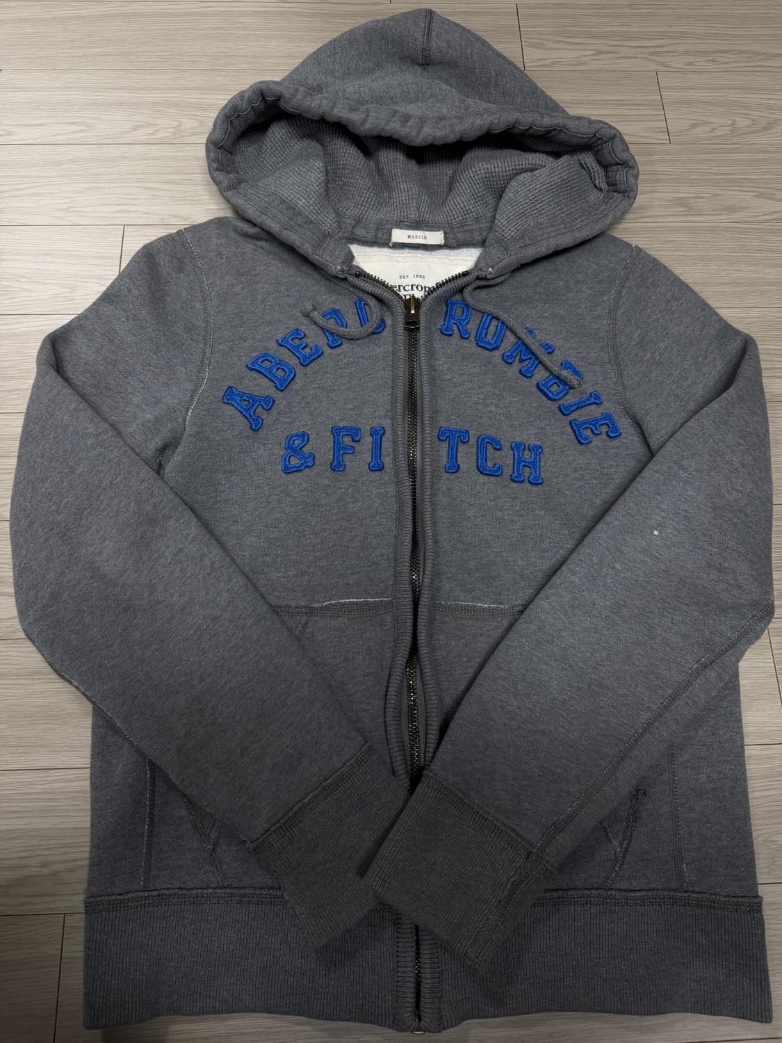 아베크롬비 그레이 후드집업 m 상품이미지2