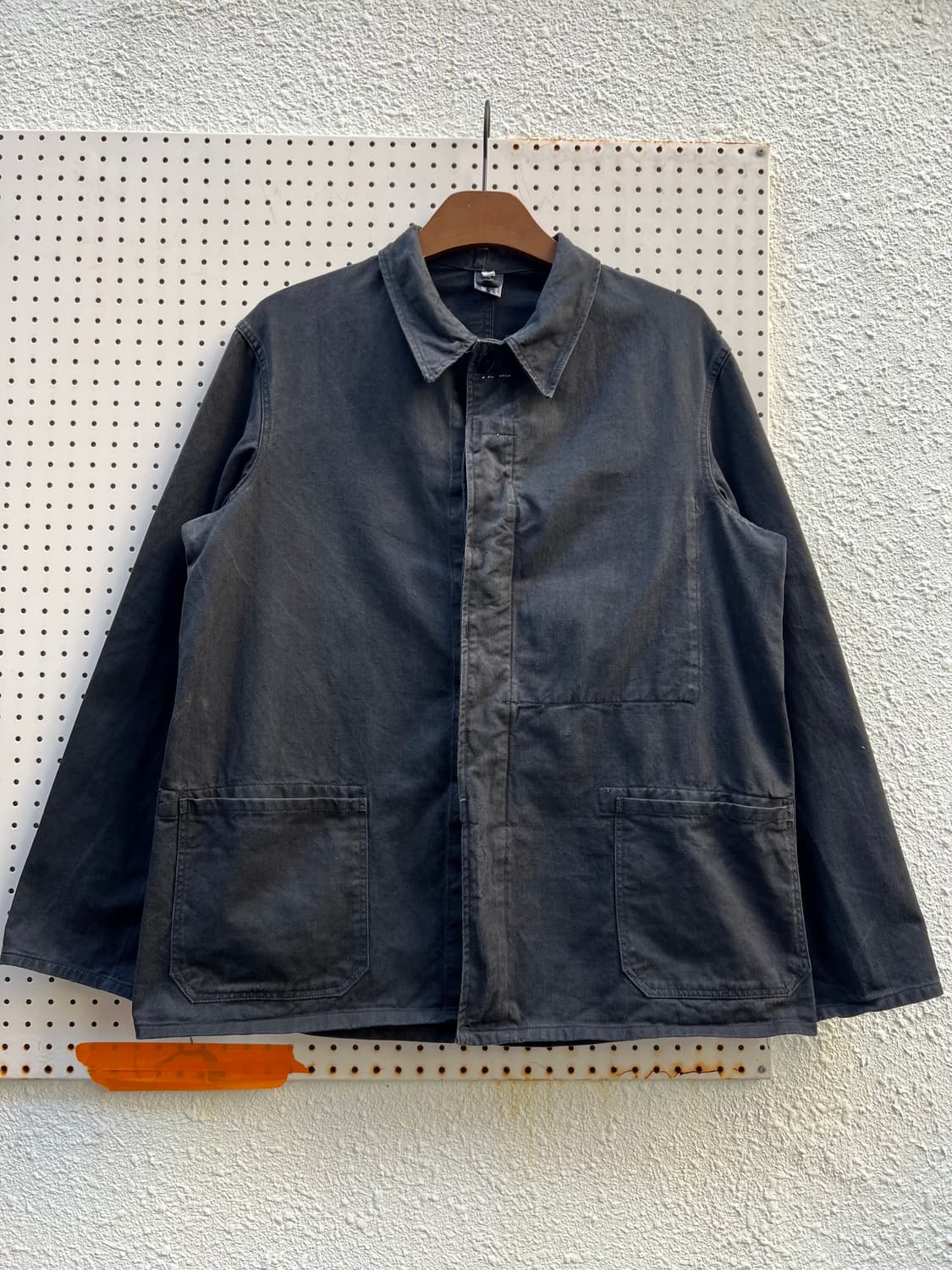 OLD VINTAGE BLACK FRENCH WORK 블랙프렌치워크자켓 상품이미지1