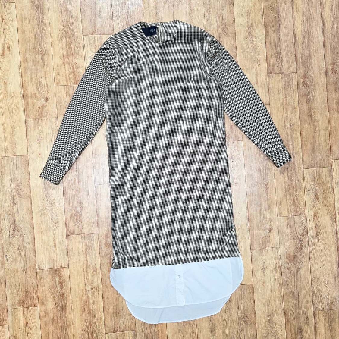 렉토(RECTO) 셔츠 레이어드 체크원피스 55-66 상품이미지4