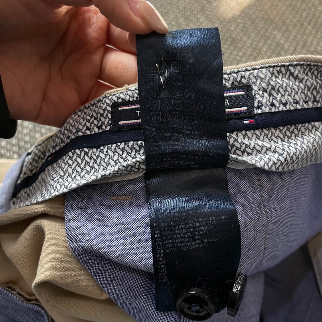 (32) 타미힐피거 연베이지 스판 코튼 팬츠 상품이미지7