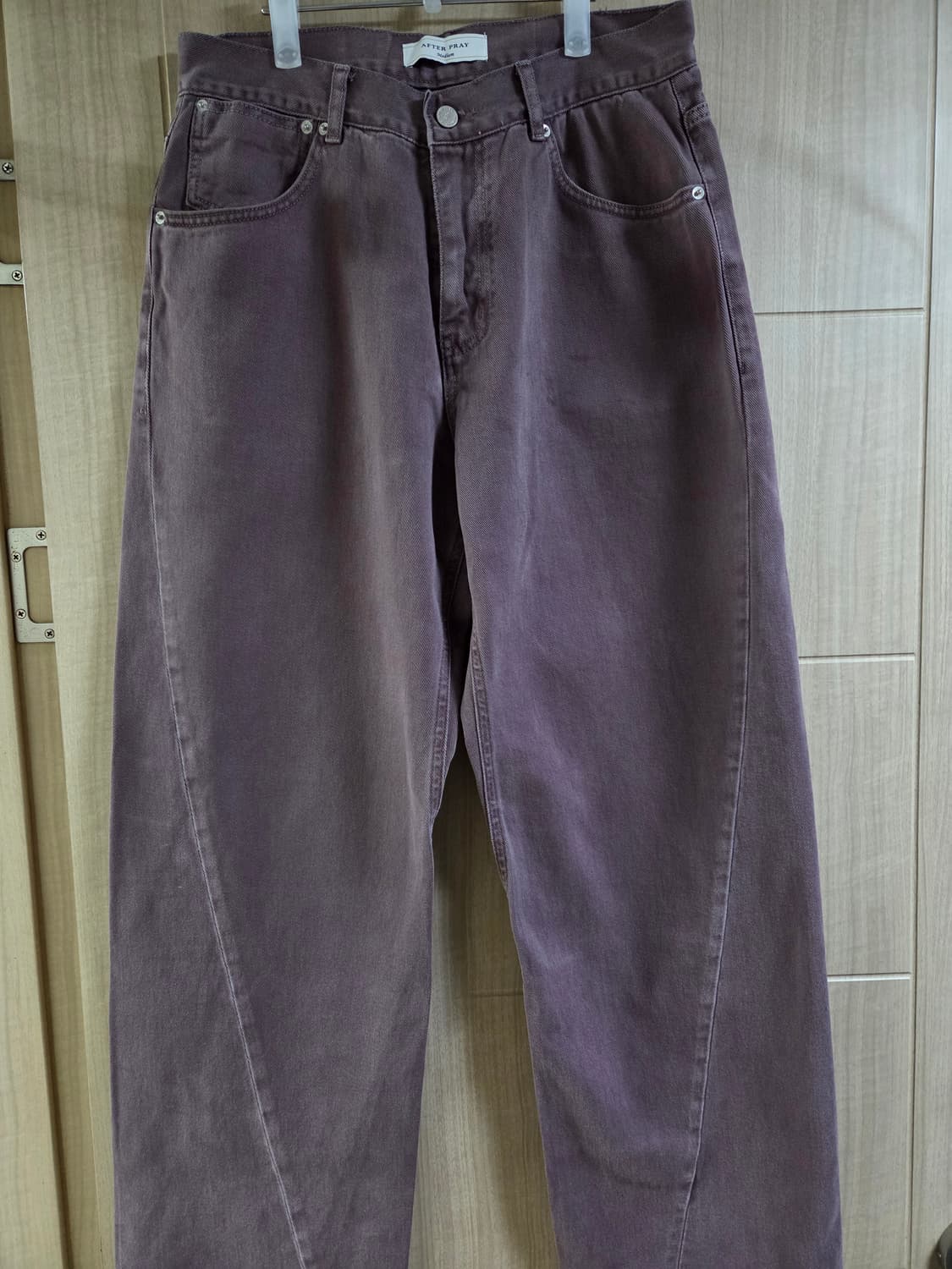 애프터프레이 와이드 슬래쉬 데님 그레이프 상품이미지3