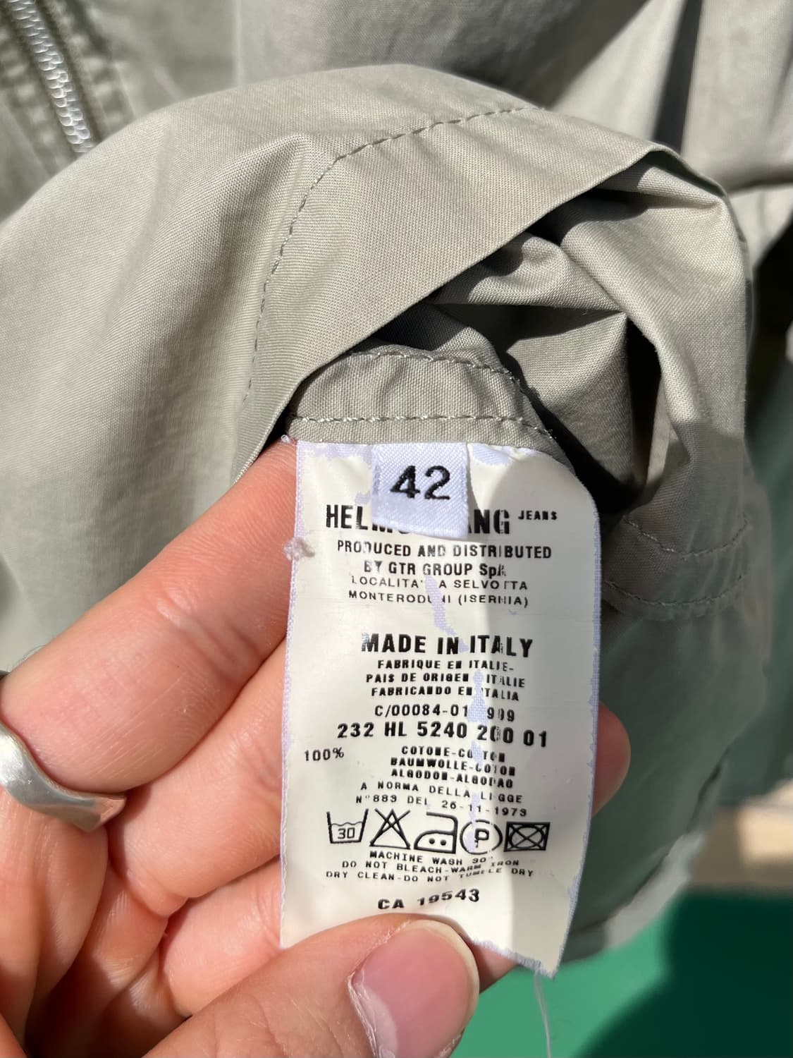 헬무트랭 99ss 밀리터리 윈드브레이커 파카 상품이미지7