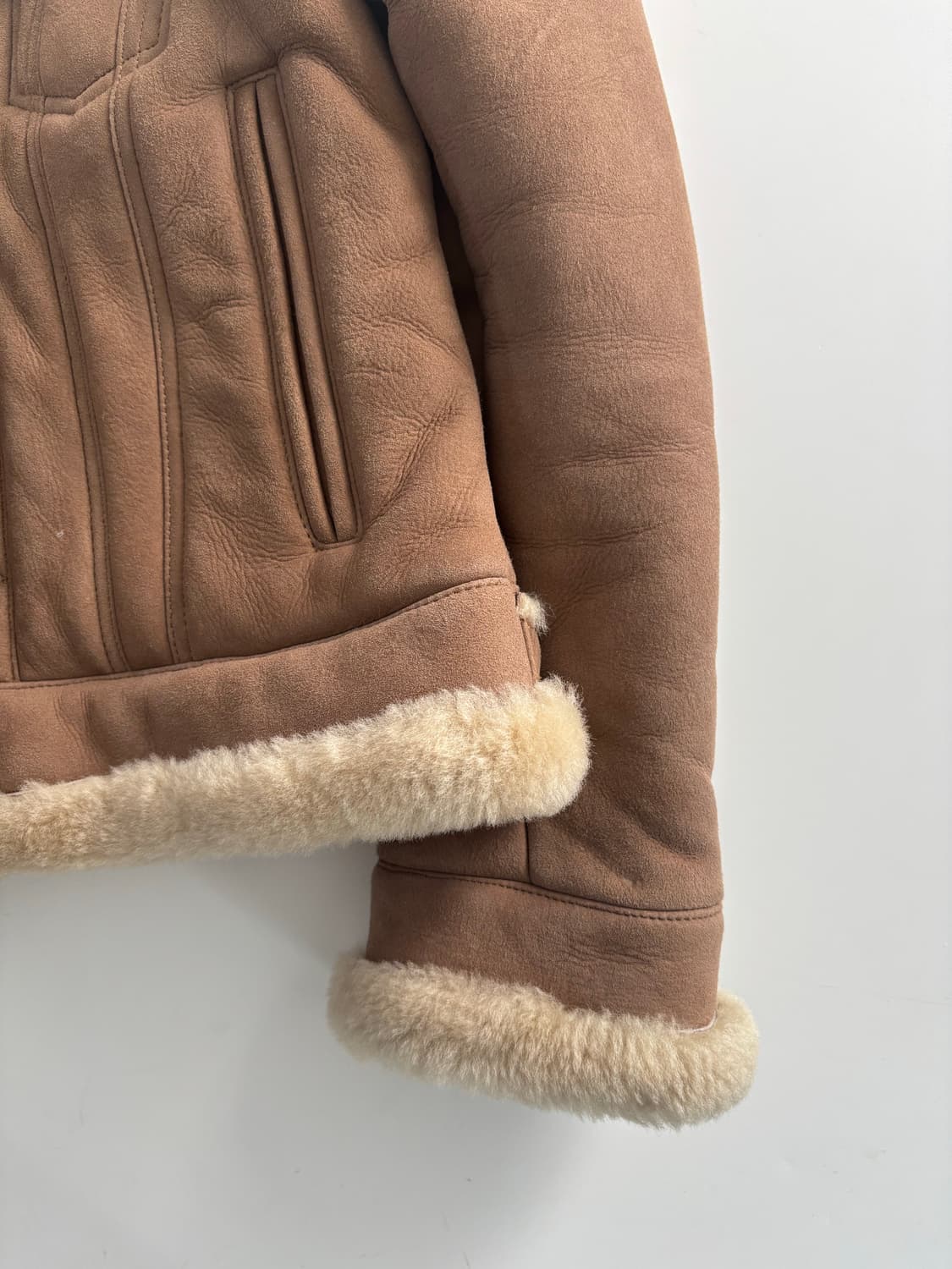 Schott NYC 쇼트 스웨이드 퍼 무스탕  상품이미지7