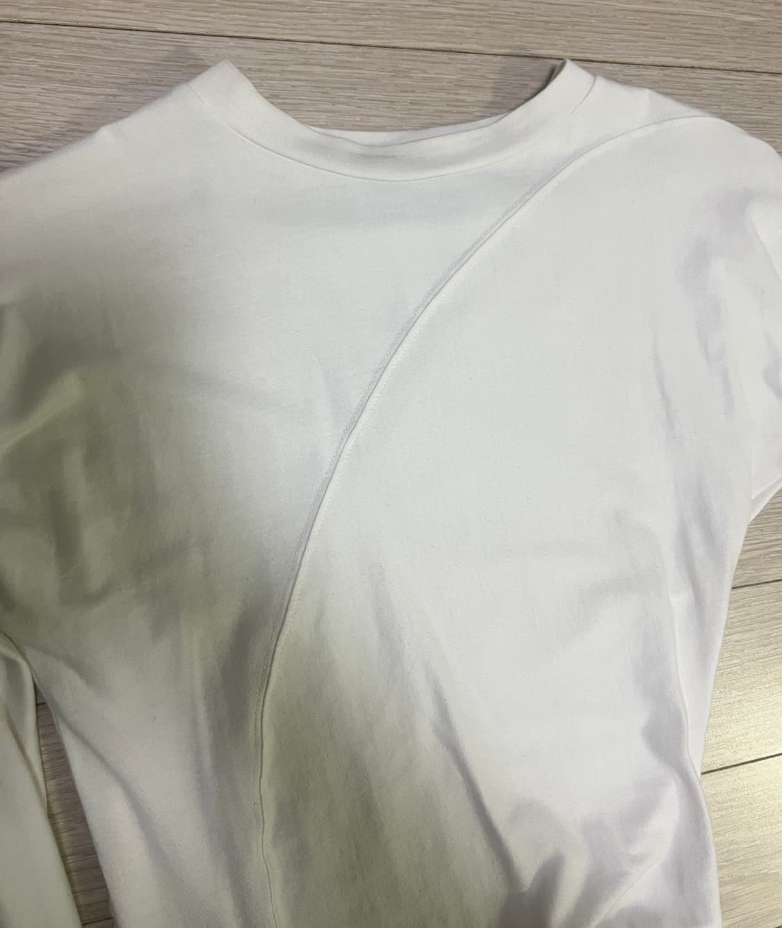 LC 로우클래식 wrap T shirts White 상품이미지6