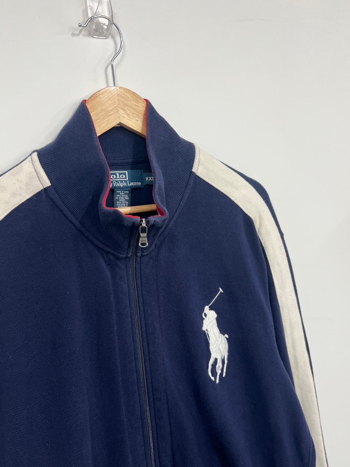 폴로 랄프로렌 빅포니 코튼 네이비 트랙 져지 상품이미지2