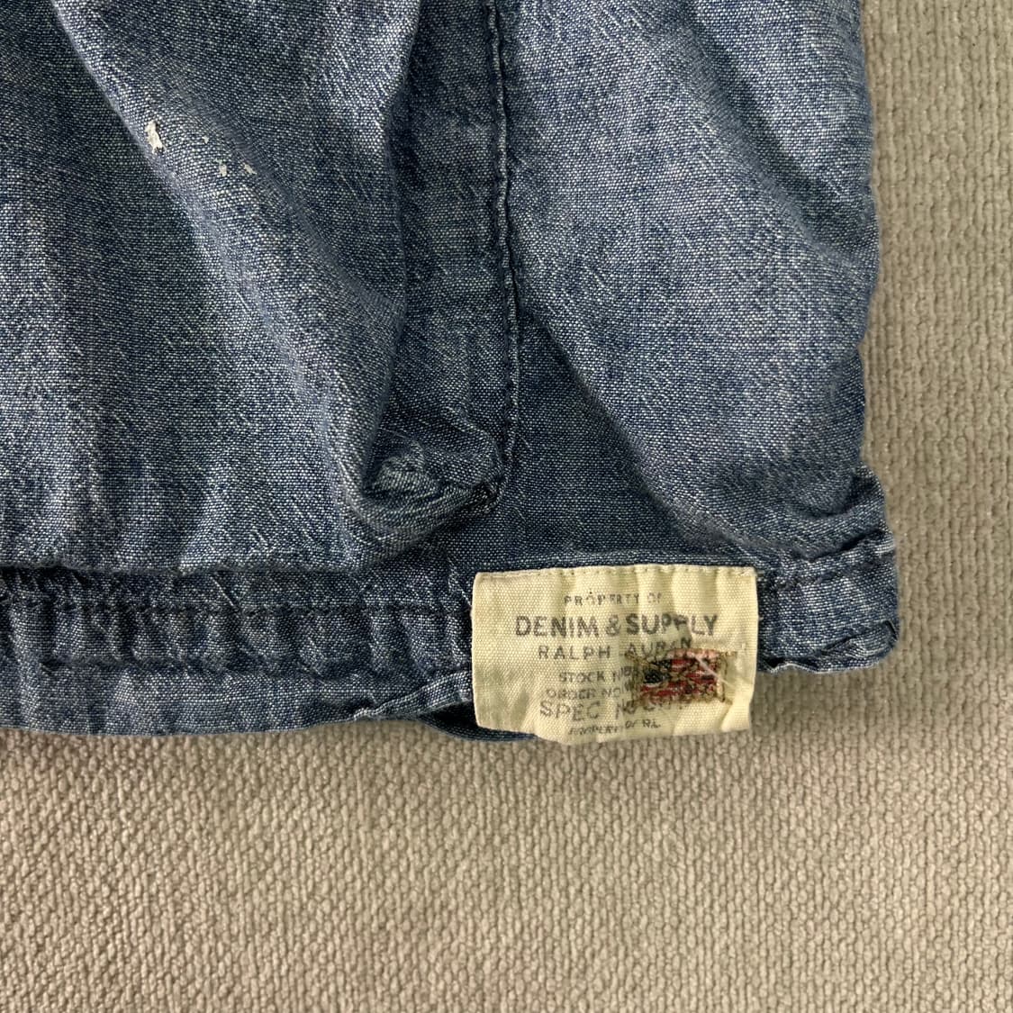 100 폴로 데님 앤 서플라이 페인팅 데님 필드 자켓 상품이미지5