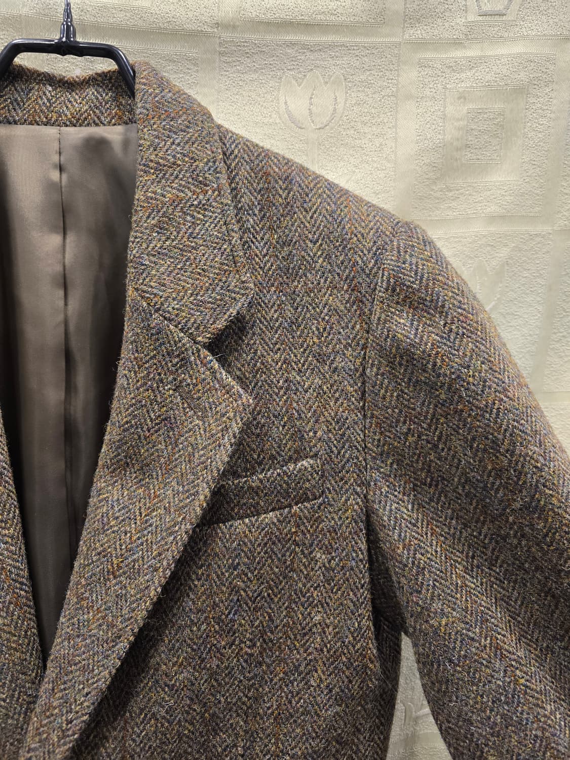 해리스 트위드 헤링본 울 블레이저 자켓 95정도 상품이미지3