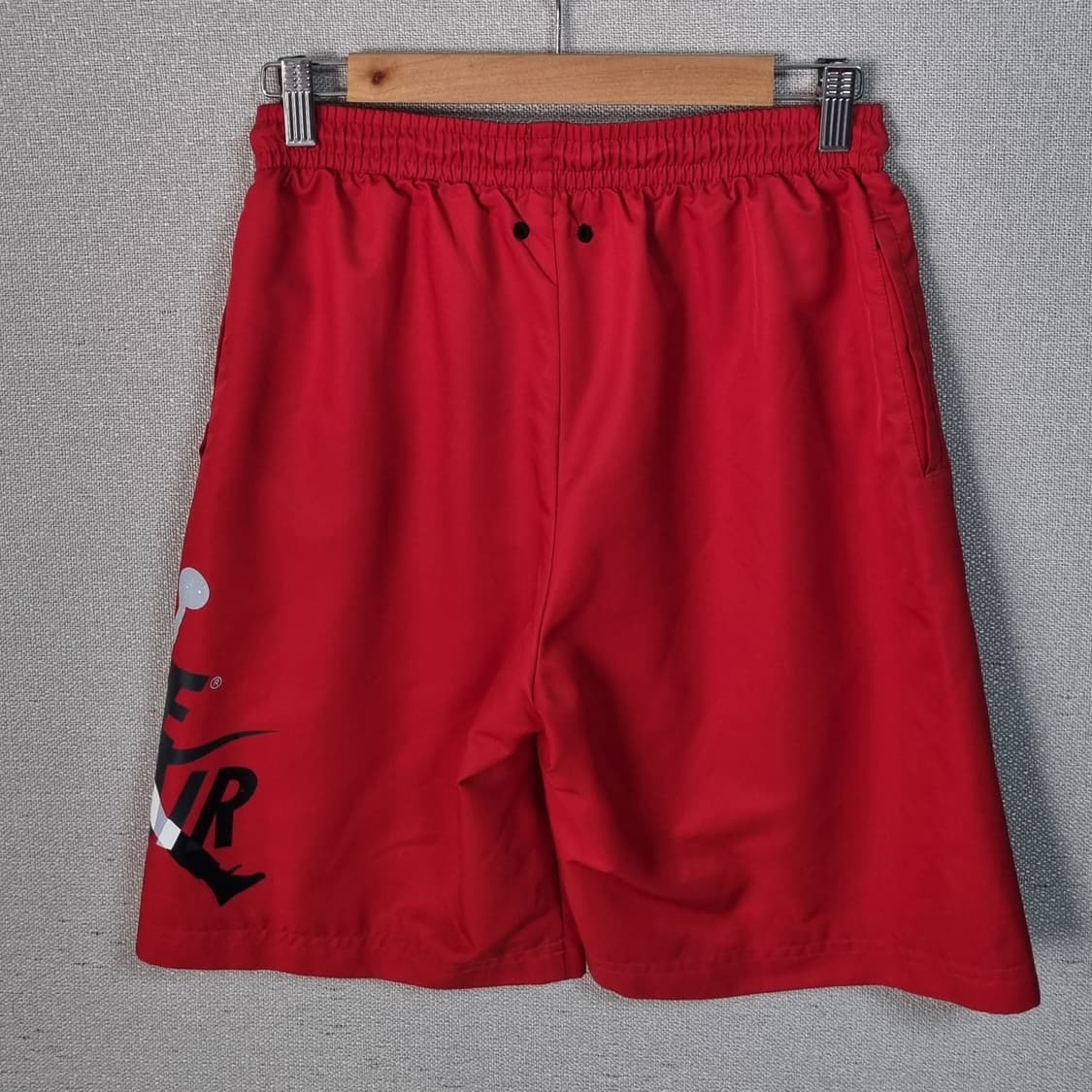 실측 M (95) 나이키 조던 레드 우븐 반바지 상품이미지2