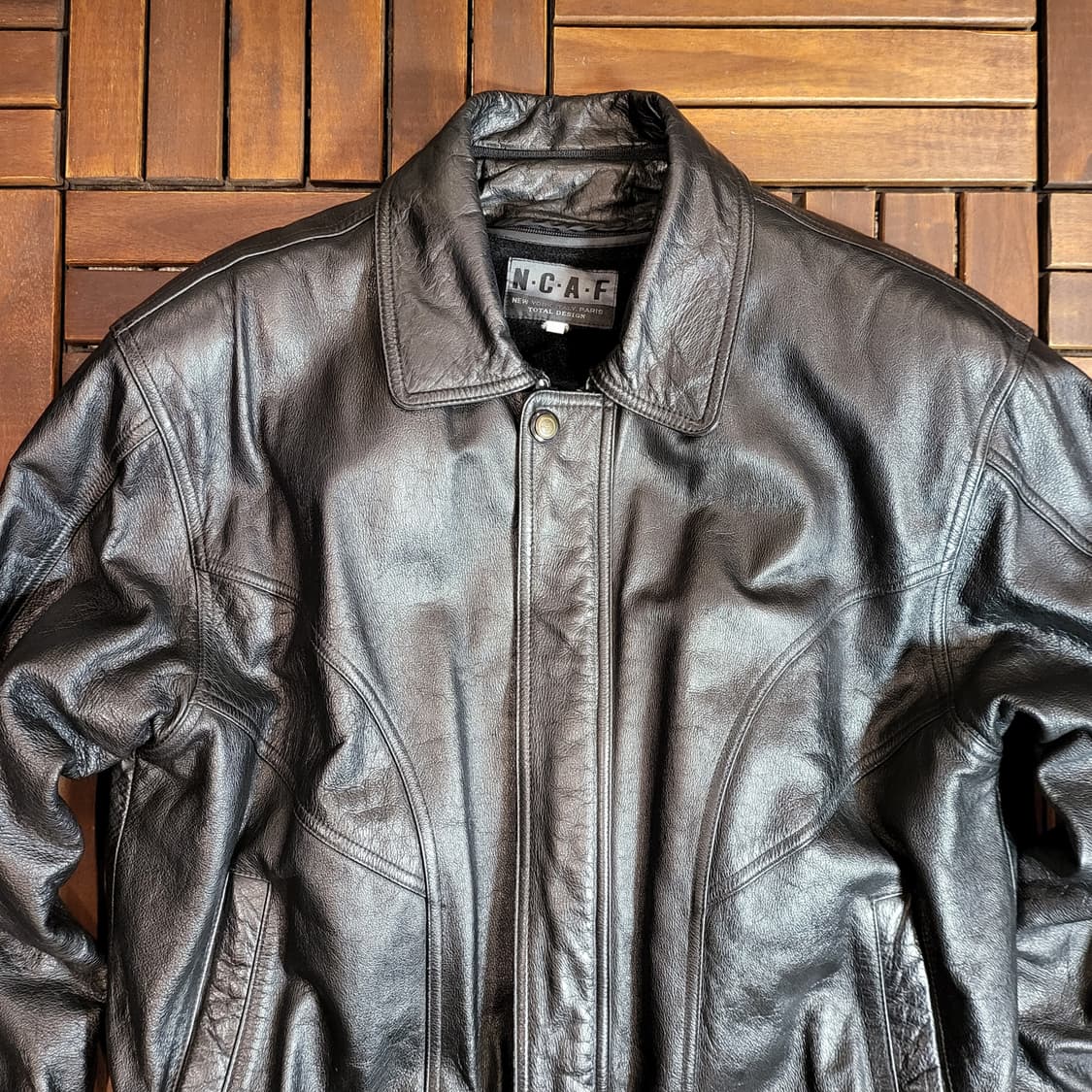 레더 봄버 자켓 (XL) 상품이미지3