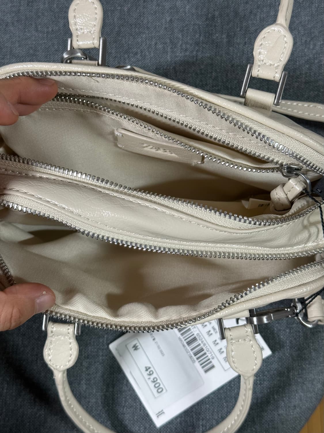 새상품) 자라 아이보리 미니 숄더백 상품이미지6