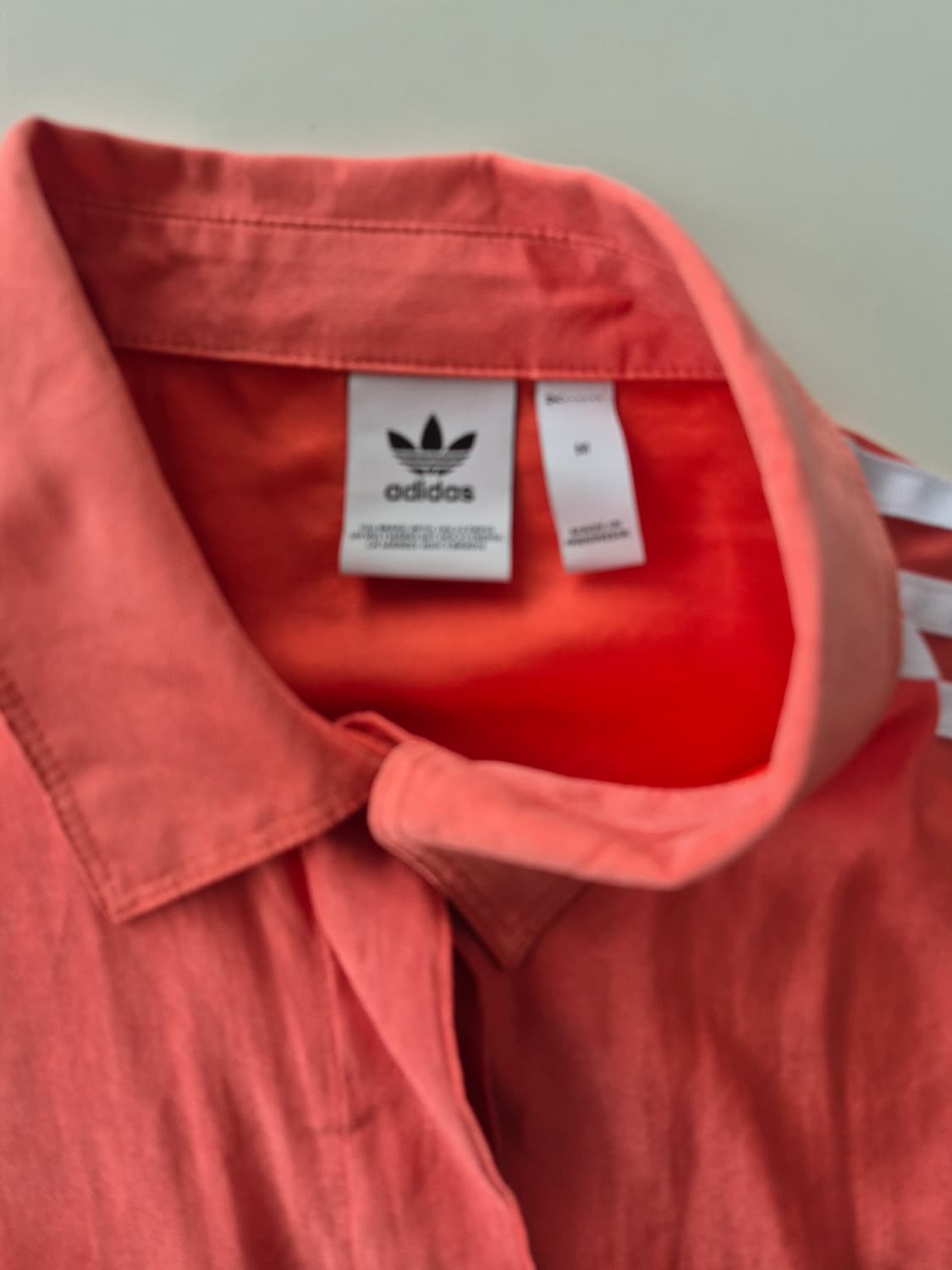 아디다스 오버핏  오렌지 반팔 셔츠 상품이미지5