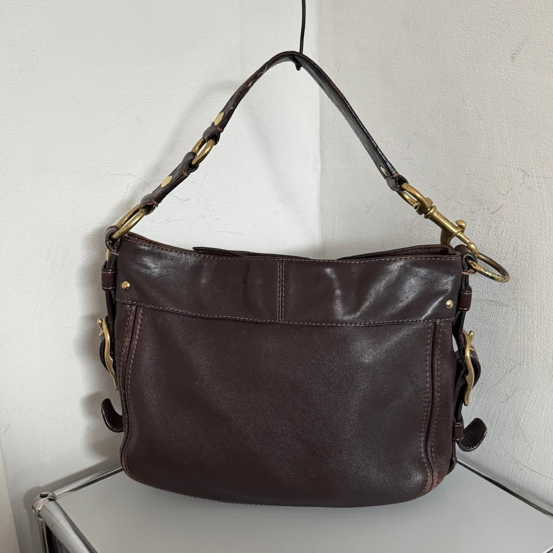 Coach vintage leather shoulder bag 상품이미지2