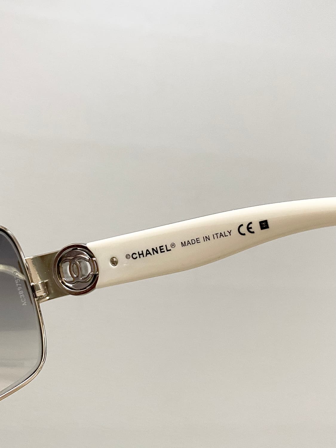 [샤넬] 정품 화이트 로고 선글라스 빈티지 상품이미지7