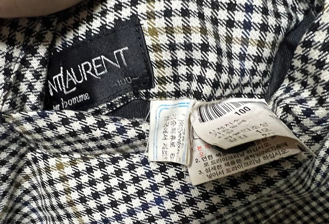 YSL 입생로랑 90's 리버시블 울 남자 블루종자켓 춘추복 L 100 상품이미지7