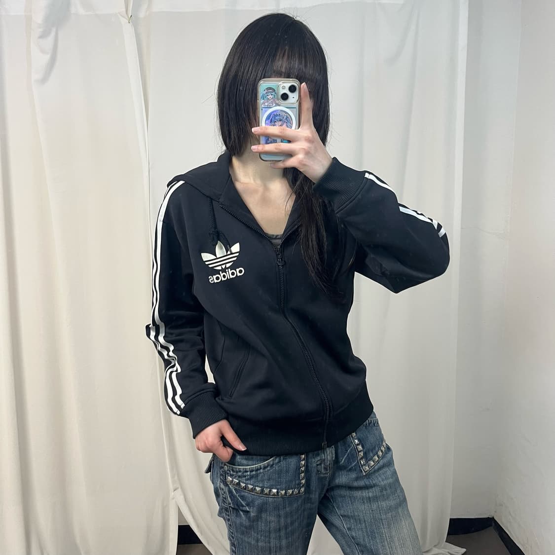 Adidas black flock jersey 상품이미지1